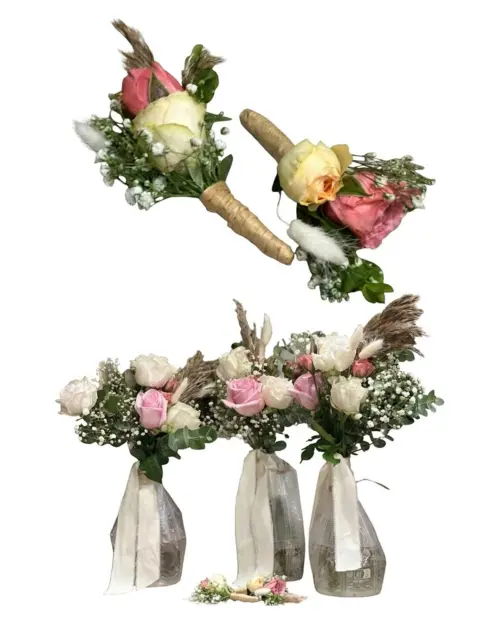 Ramos de dama de honor y prendidos en flor natural – Ecolandy