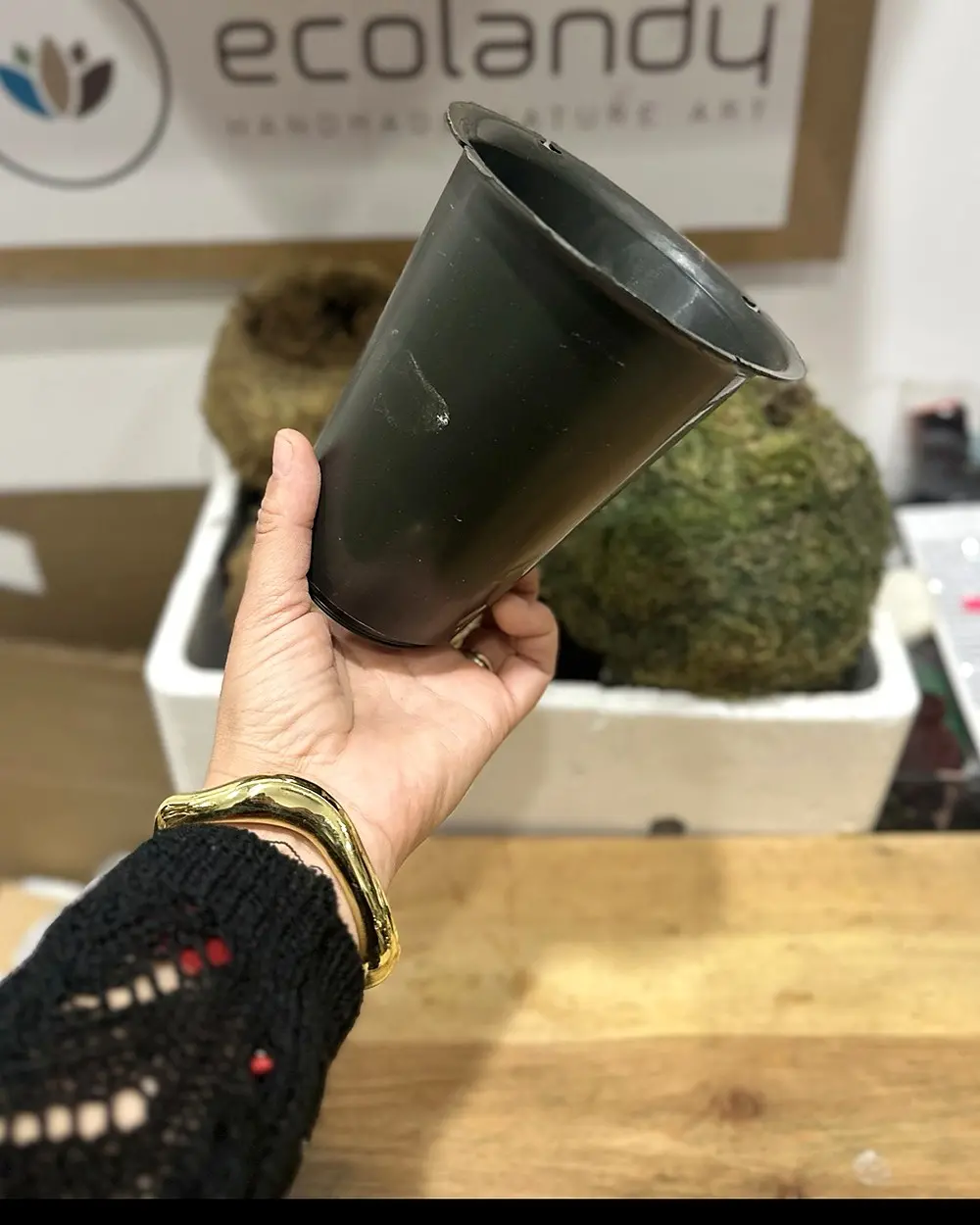 Jarrón de nicho para montar a medida con flor artificial – Ecolandy Torrent