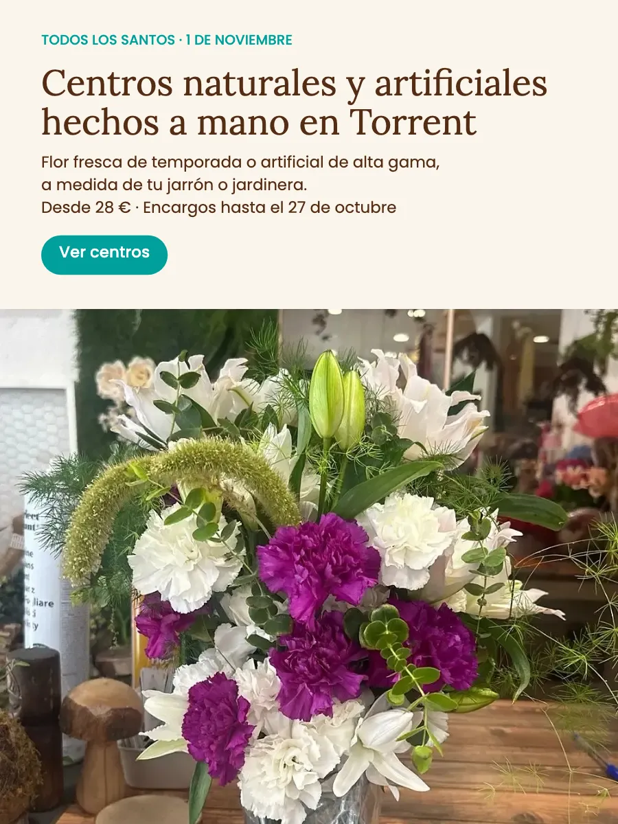 Centros naturales y artificiales para Todos los Santos hechos a mano en Torrent – Ecolandy